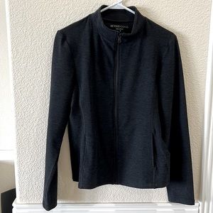 NWOT! Beyond Yoga Black Heathered Zip-up Jacket Size M